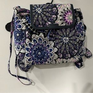 Vera Bradley mini backpack purse. Purple floral. One size
